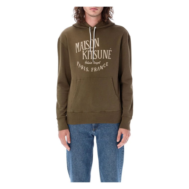 Khaki Sweter Męski Maison Kitsuné