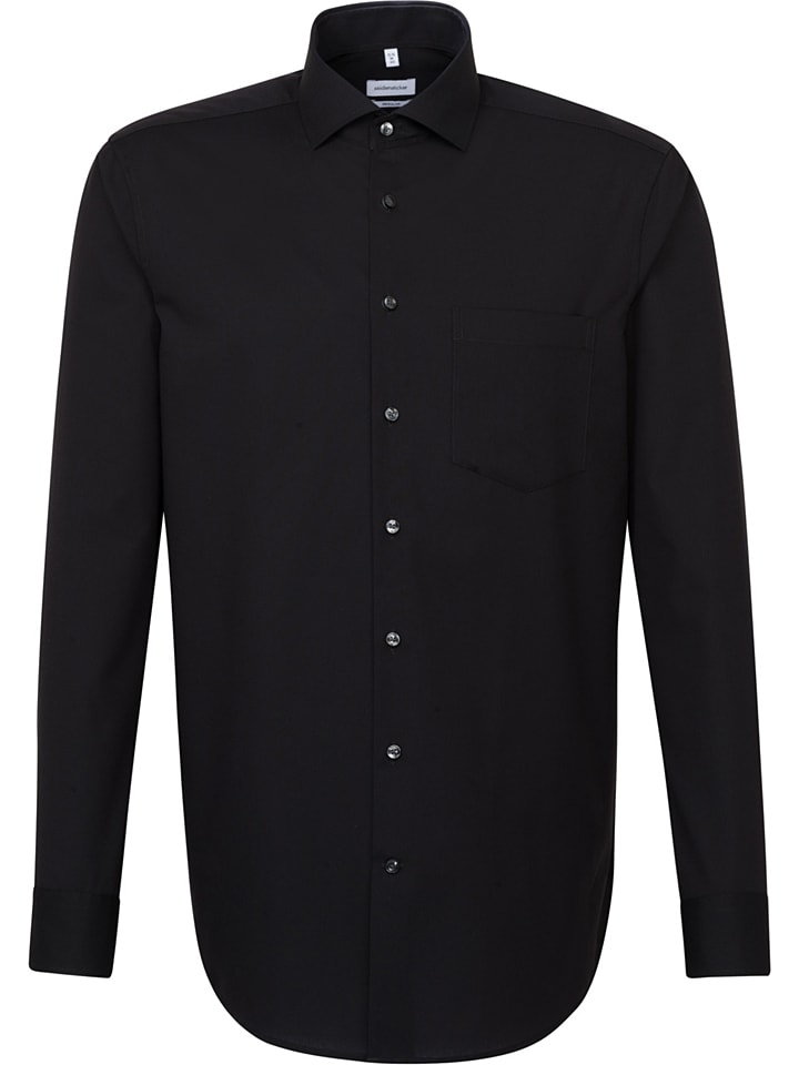Seidensticker Koszula - Regular fit - w kolorze czarnym