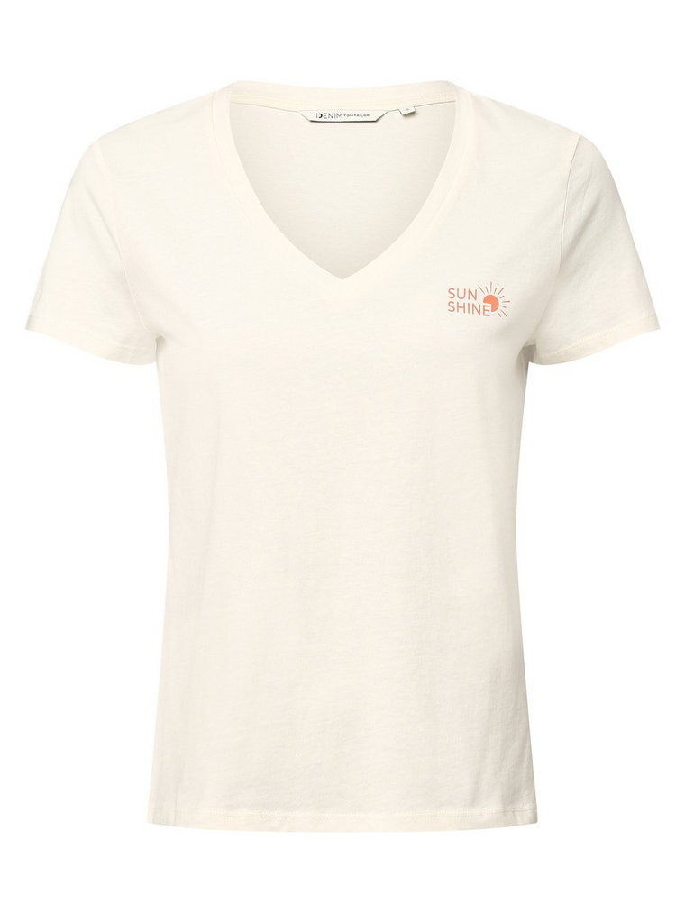 Tom Tailor Denim - T-shirt damski, biały