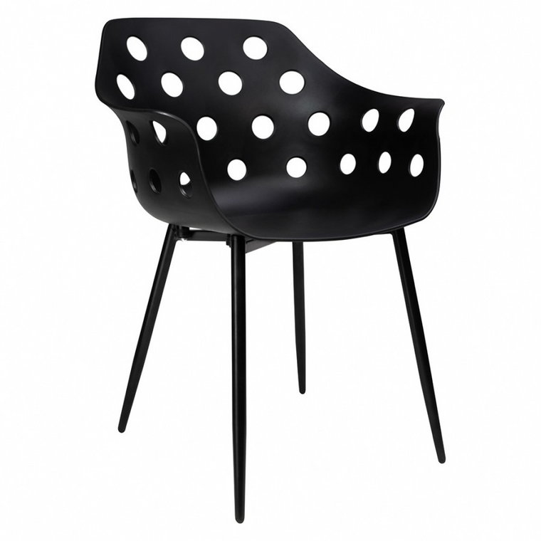 Krzesło jason czarne - polipropylen, metal kod: CHE-012