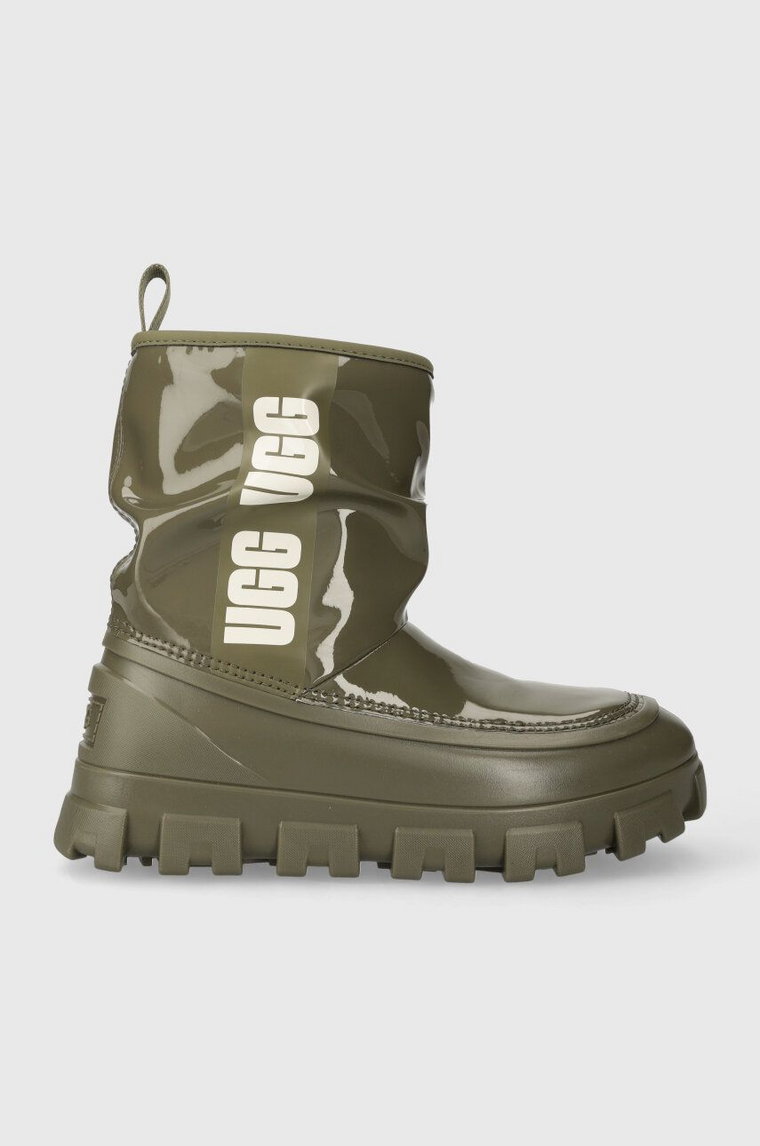 UGG śniegowce Classic Brellah Mini damskie kolor zielony 1144059