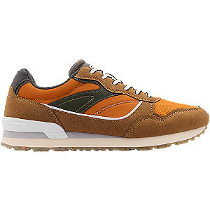 Brązowo-pomarańczowe sneakersy męskie venice - Męskie - Kolor: Brązowe - Rozmiar: 46