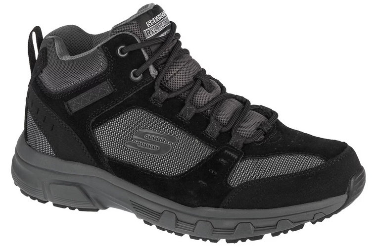 Skechers Oak Canyon 51895-BKCC, Męskie, Czarne, buty trekkingowe, skóra zamszowa, rozmiar: 42