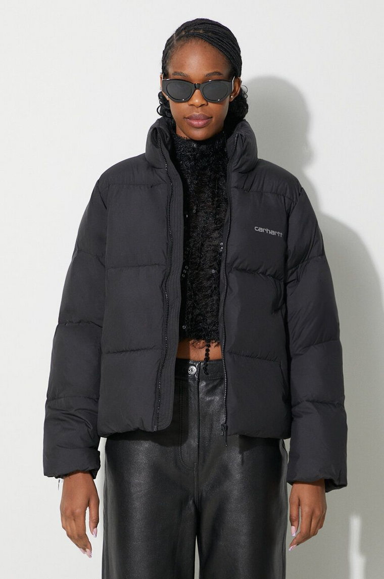 Carhartt WIP kurtka damska kolor czarny zimowa