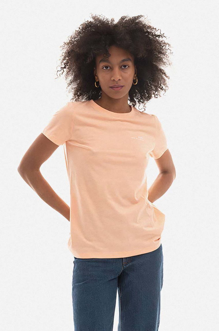 A.P.C. t-shirt damski kolor beżowy COEVS.F26012-PEACHHEATH