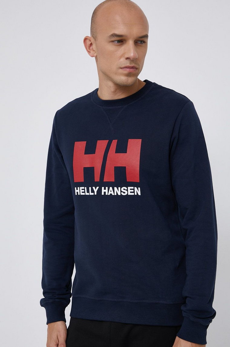 Helly Hansen bluza bawełniana męska kolor granatowy  34000