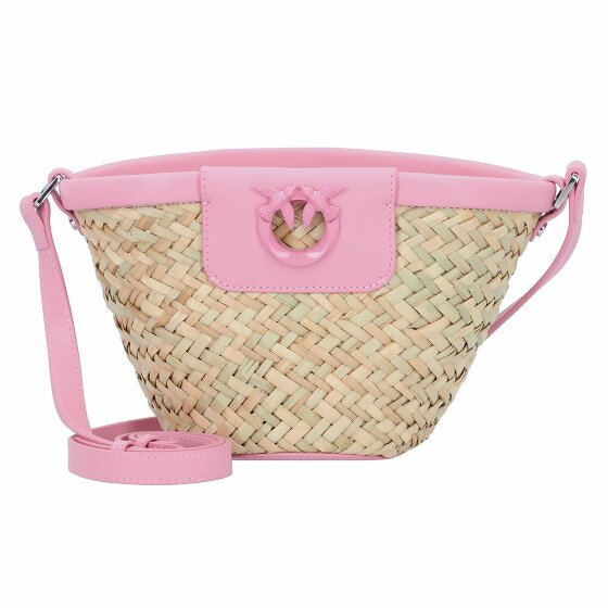 PINKO Love Summer Torba na ramię 12 cm naturale-rosa-block color