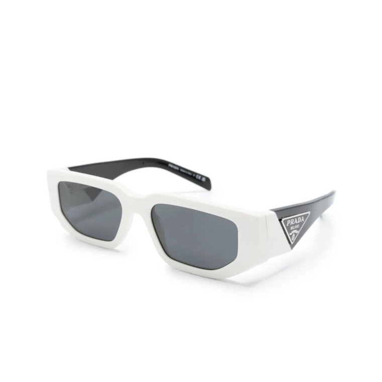 White Sunglasses with Original Case Prada