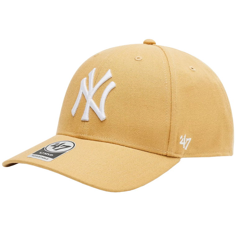 47 Brand New York Yankees MVP Cap B-MVPSP17WBP-LT, Męskie, Żółte, czapki z daszkiem, akryl, rozmiar: One size
