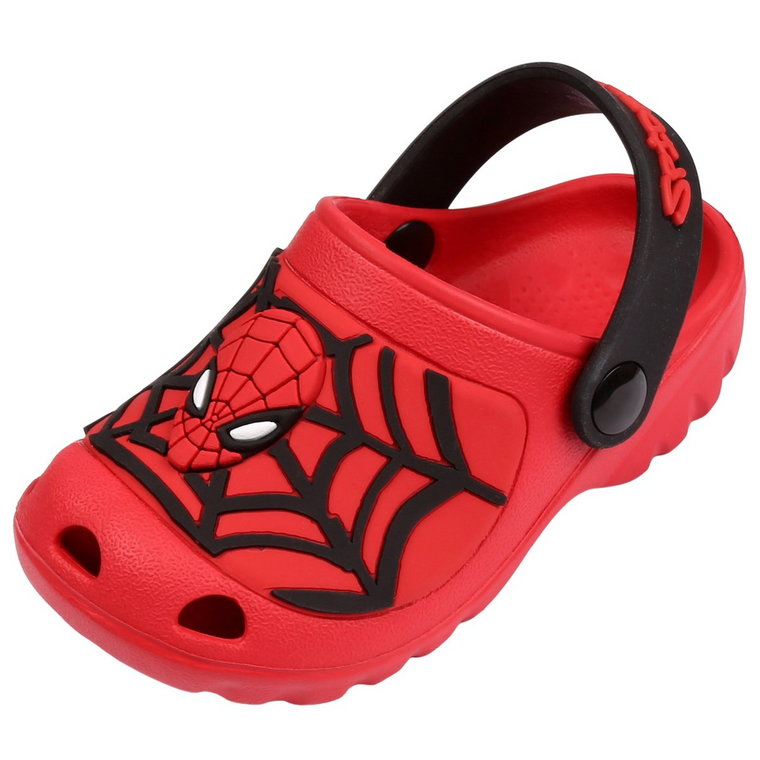 SpiderMan Czerwone klapki/croksy ogrodowe dla dzieci 20-21 EU / 4 UK