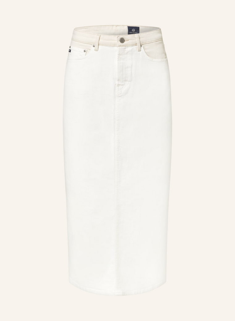 Ag Jeans Spódnica Jeansowa Skirt Long Two Tone weiss