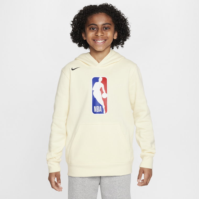 Bluza z kapturem dla dużych dzieci Nike NBA Team 31 Club Fleece - Brązowy