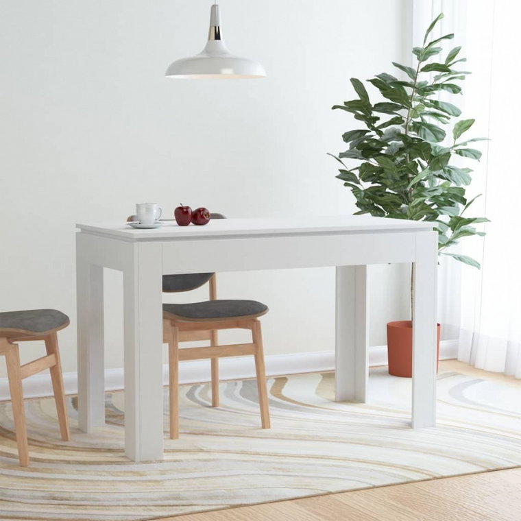 Stół jadalniany, biały, 120 x 60 x 76 cm, płyta wiórowa kod: V-800756