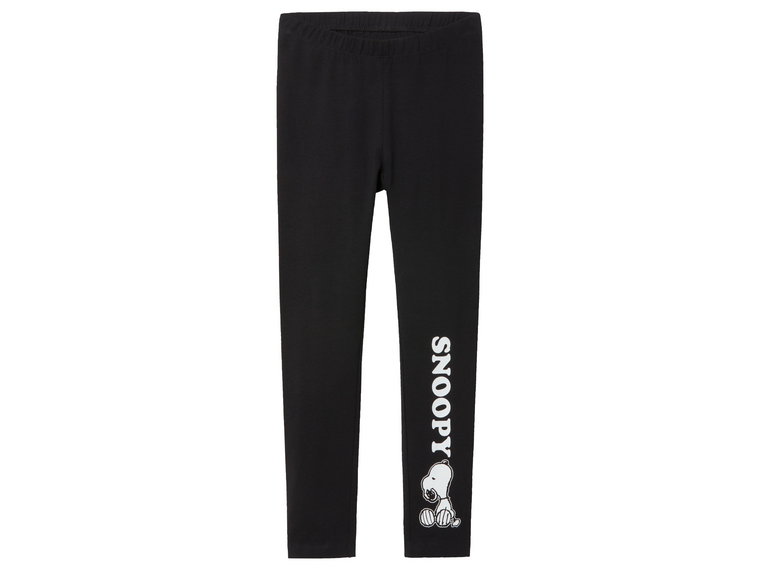 Legginsy dziewczęce z postaciami z bajek (134-140, Wzór Snoopy)