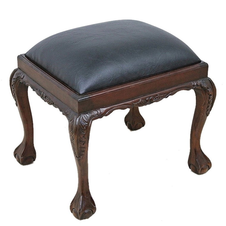 STYLOWY  TABORET 117187SK W KOLORZE MAHONIU / POLOMEBLE