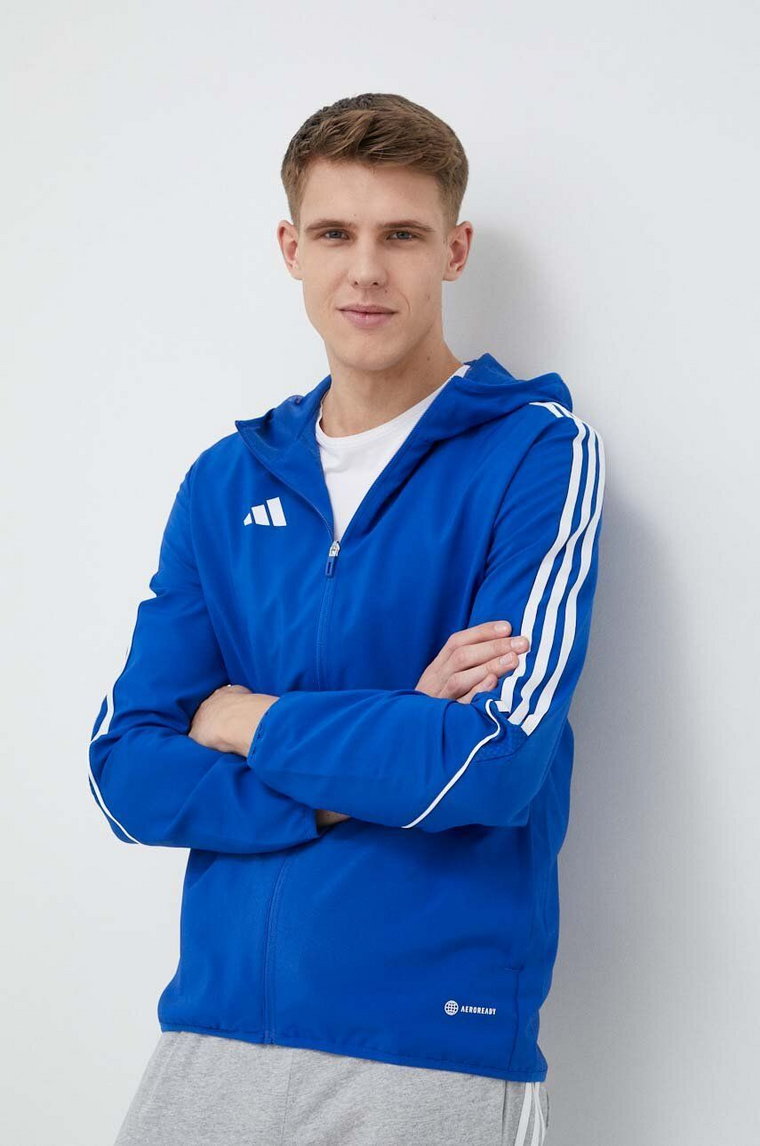 adidas Performance kurtka treningowa Tiro 23 kolor niebieski przejściowa