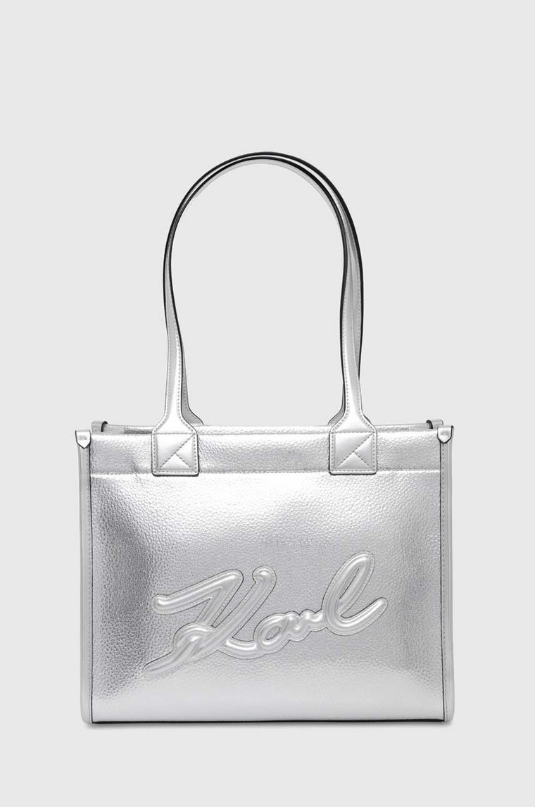 Karl Lagerfeld torebka kolor srebrny 245W3092