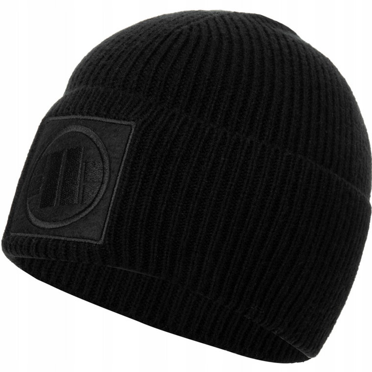 Czapka Zimowa Pit Bull Ciepła Beanie Prążkowana Podwijana Logo