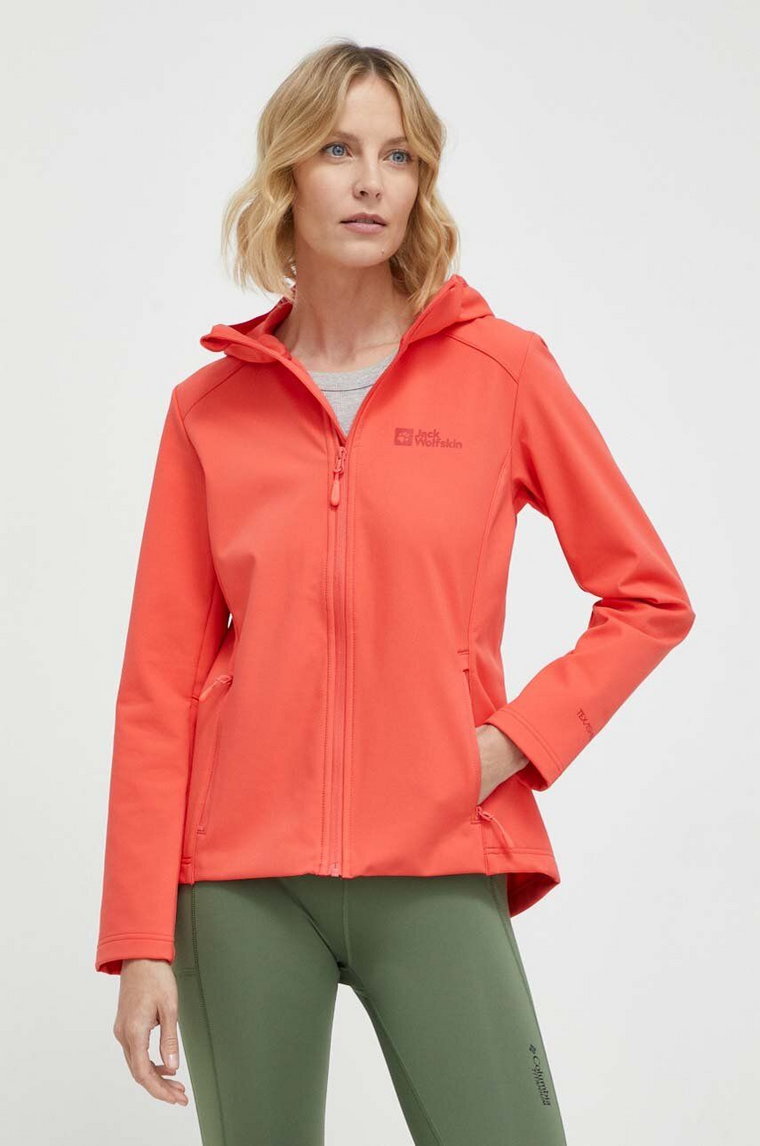 Jack Wolfskin kurtka outdoorowa Bornberg Hoody kolor czerwony