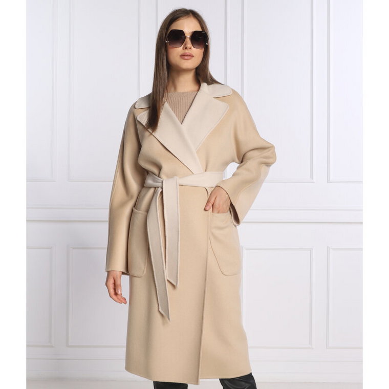 Weekend MaxMara Dwustronny płaszcz RAIL | z dodatkiem wełny