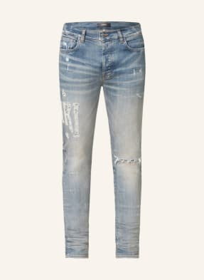 Amiri Jeansy W Stylu Destroyed Extra Slim Fit blau