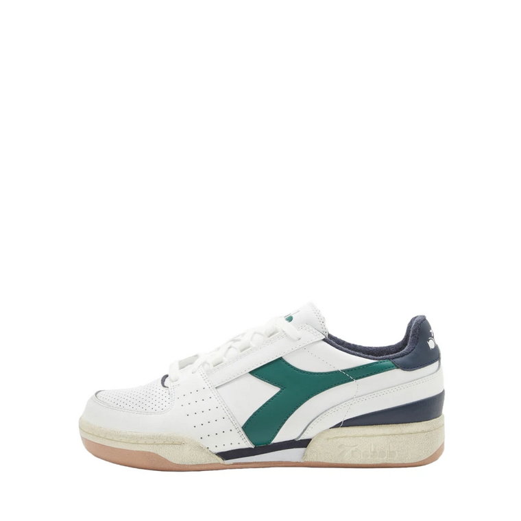 Białe Skórzane Sneakersy Unisex Diadora