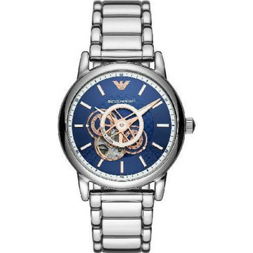 Emporio Armani, Elegant Stainless Steel Watch Szary, male,