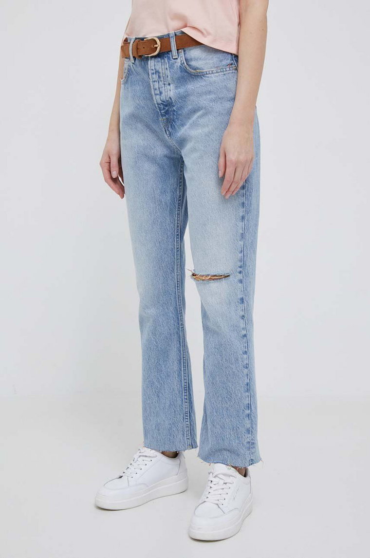 Pepe Jeans jeansy damskie high waist