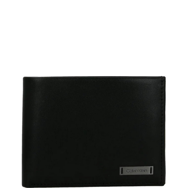 Calvin Klein Skórzany portfel SMOOTH W PLAQUE