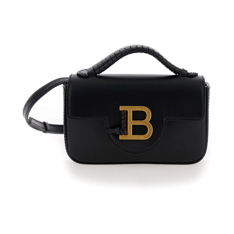 B-Buzz mini skórzana torba Balmain