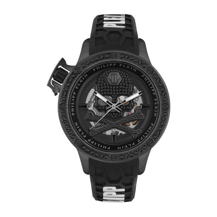 Elegancki czarny automatyczny zegarek męski - Plein Rich 46Mm Philipp Plein