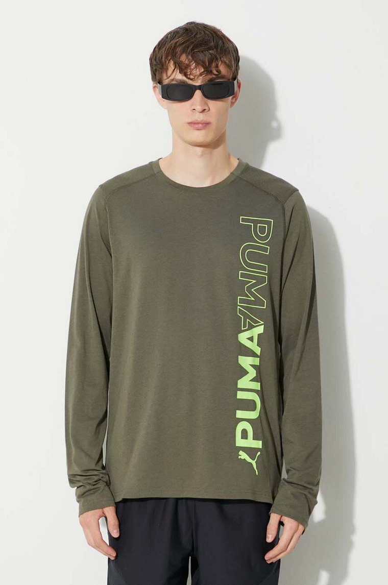 Puma t-shirt 520900 męski kolor zielony 520900-01