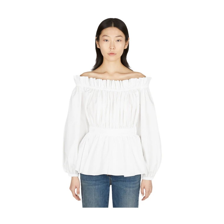 Delikatna Siła Off Shoulder Top Alexander McQueen