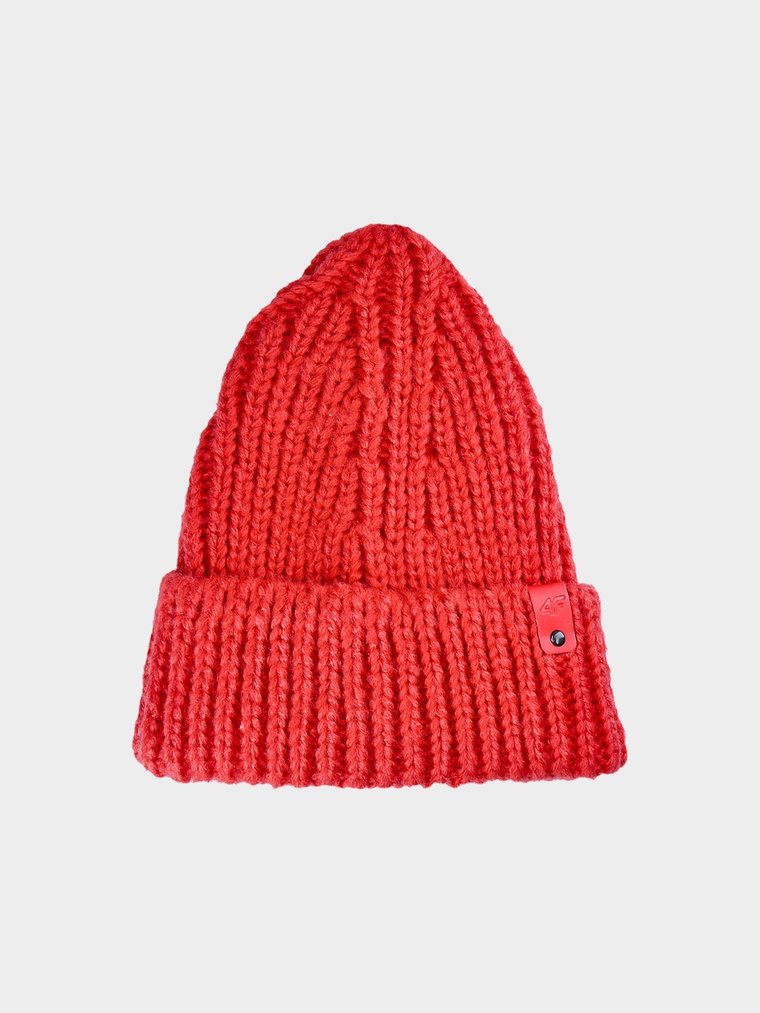 Czapka beanie damska - czerwona