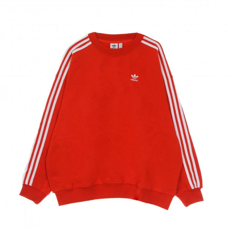 Klasyczny Czerwony Oversize Sweter Adidas