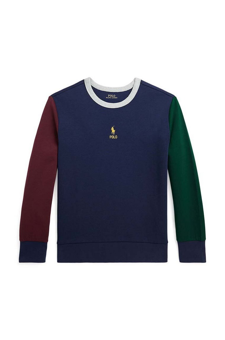 Polo Ralph Lauren bluza dziecięca kolor granatowy gładka