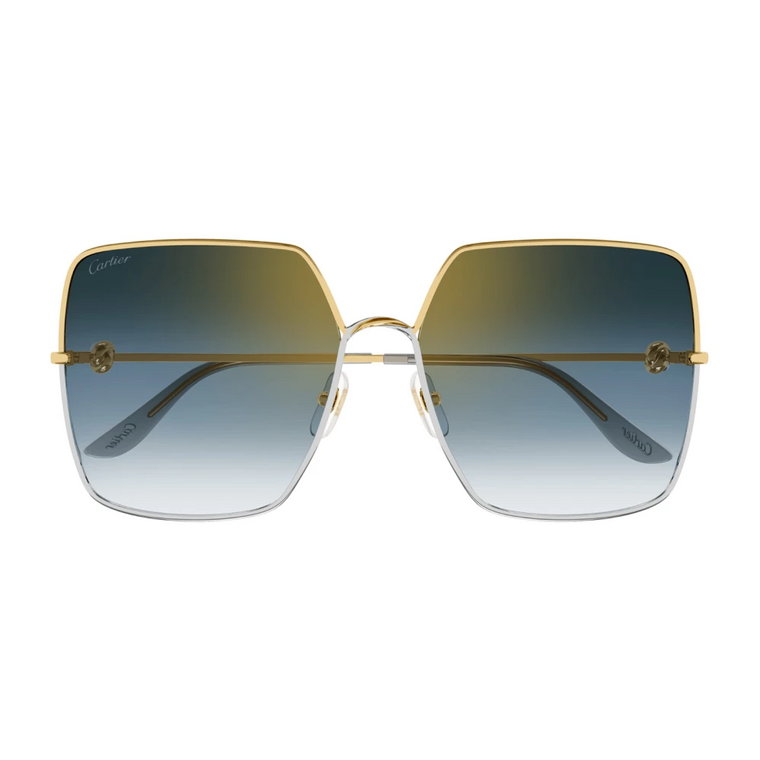 Metalowe Okulary Przeciwsłoneczne Ss23 dla Kobiet Cartier
