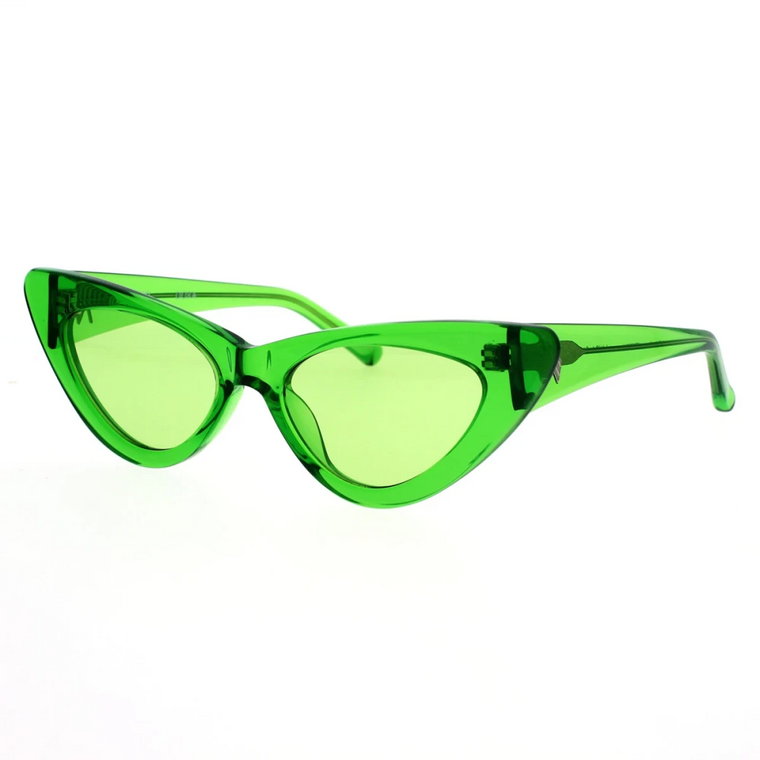 Przezroczyste Zielone Okulary Przeciwsłoneczne w stylu Cat-Eye The Attico
