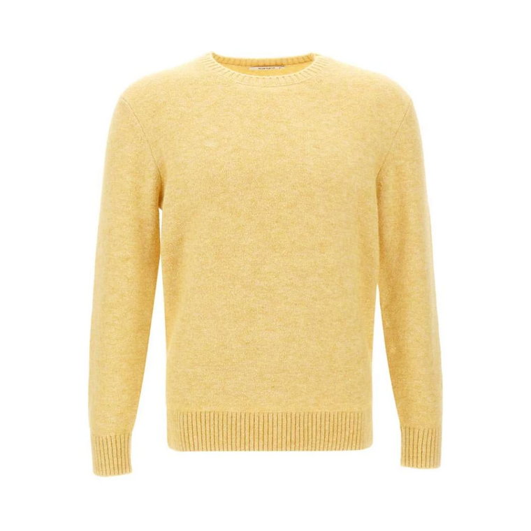 Żółty Sweter Męski, Wyprodukowany we Włoszech Kangra