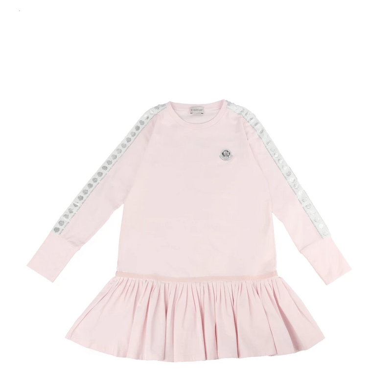 Sukienka dla dzieci, Różowa, Wyprodukowana w Portugalii Moncler