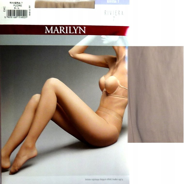 Marilyn Riviera 7 rajstopy letnie R 3M Pudre