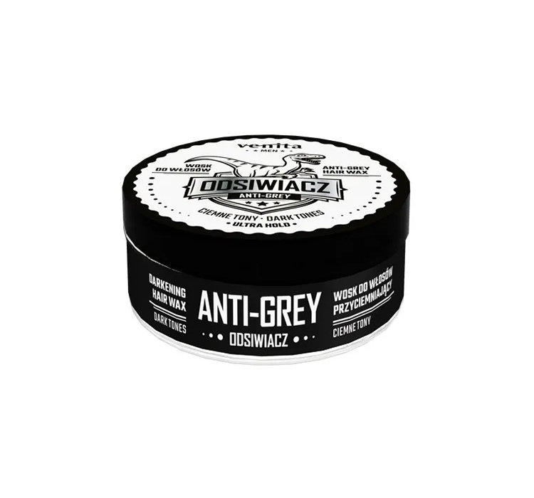 VENITA MEN ANTI-GREY PRZYCIEMNIAJĄCY WOSK DO WŁOSÓW SIWYCH CIEMNE TONY 75G