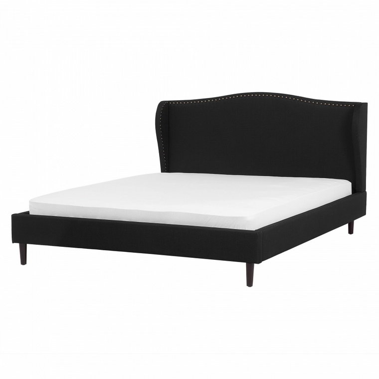 Łóżko czarne tapicerowane 180 x 200 cm Collina BLmeble kod: 4260602374640