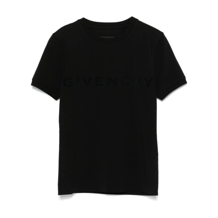 Casual T-shirt z nadrukiem Flocked Logo Givenchy