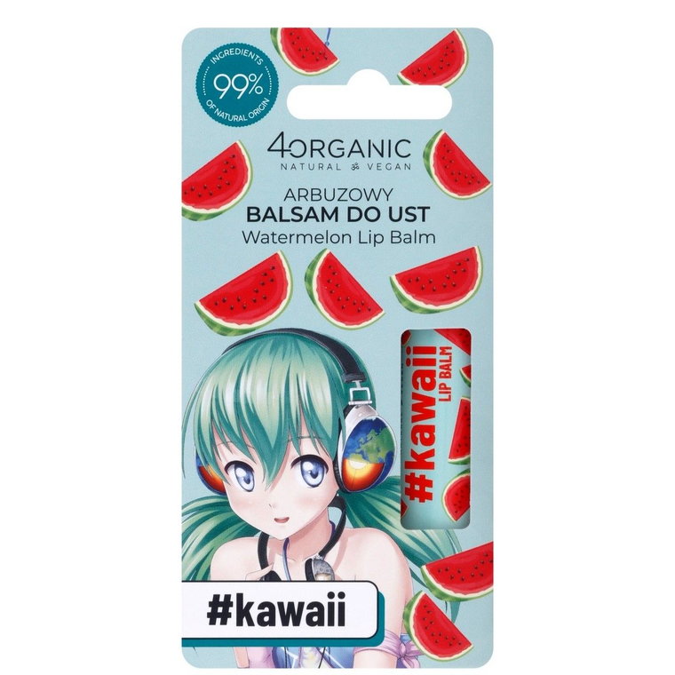 4Organic #kawaii - Natural lip balm Watermelon 5g