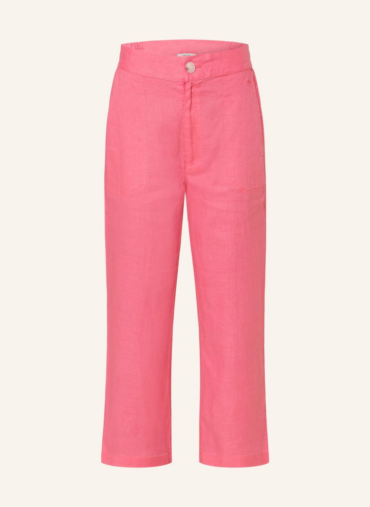 Fynch-Hatton Spodnie 3/4 Z Lnu pink