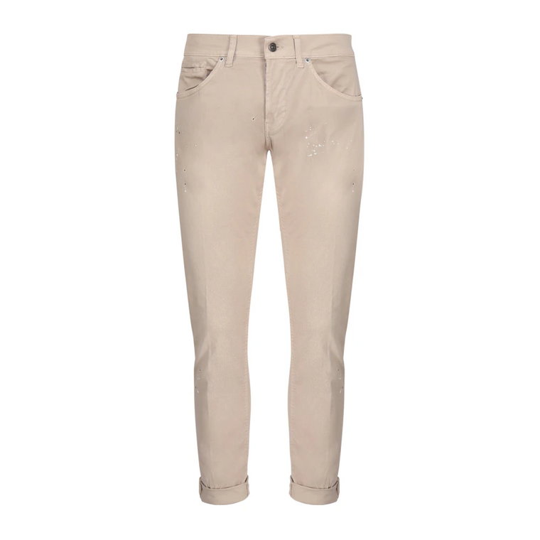 Beige Cropped Jeans Dondup
