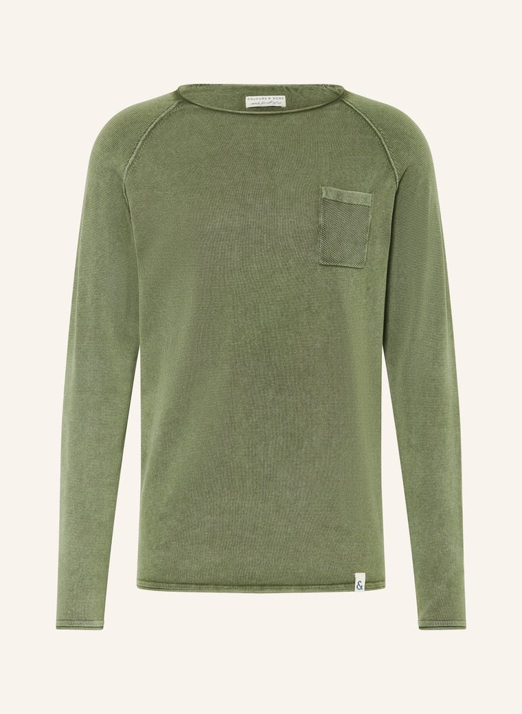 Colours & Sons Sweter gruen