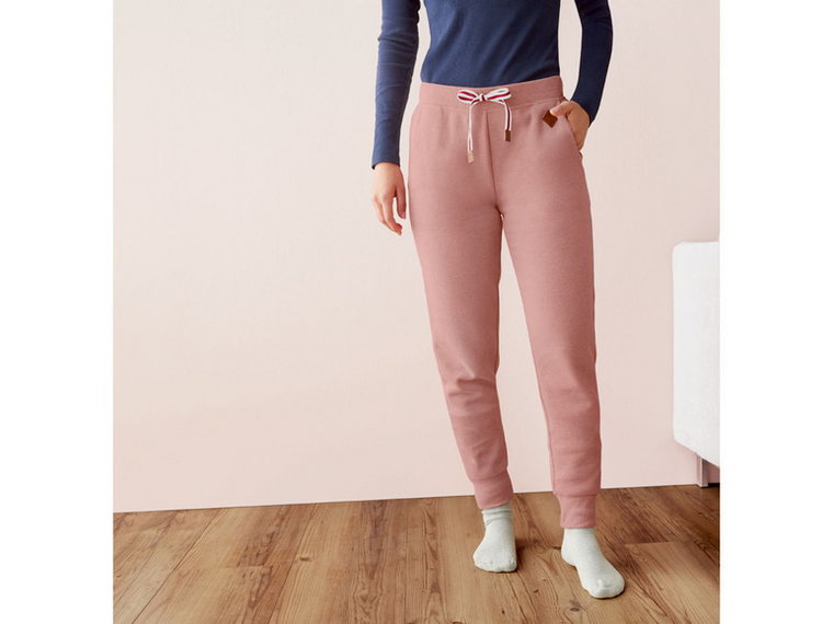 esmara Spodnie dresowe damskie soft touch (L (44/46), Różowy)