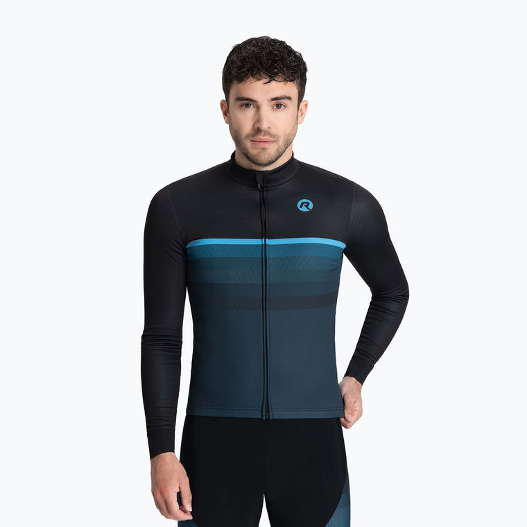 Longsleeve rowerowy męski Rogelli Hero II black/blue